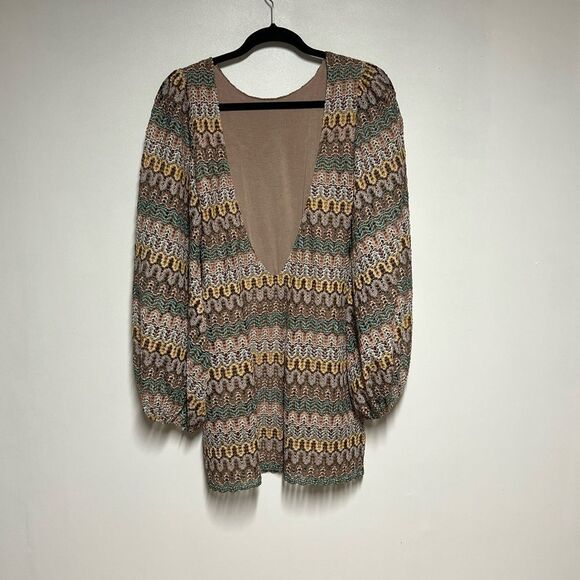 Anthropologie JEN'S PIRATE BOOTY "JASMINE" LABYRINTH Lace Deep V back Dress S - Picture 2 of 4